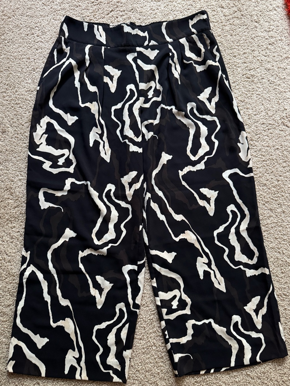 Nine West Wide Leg Print Pants